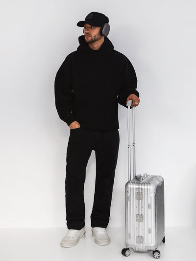 Idris Oversized Hoodie - Black